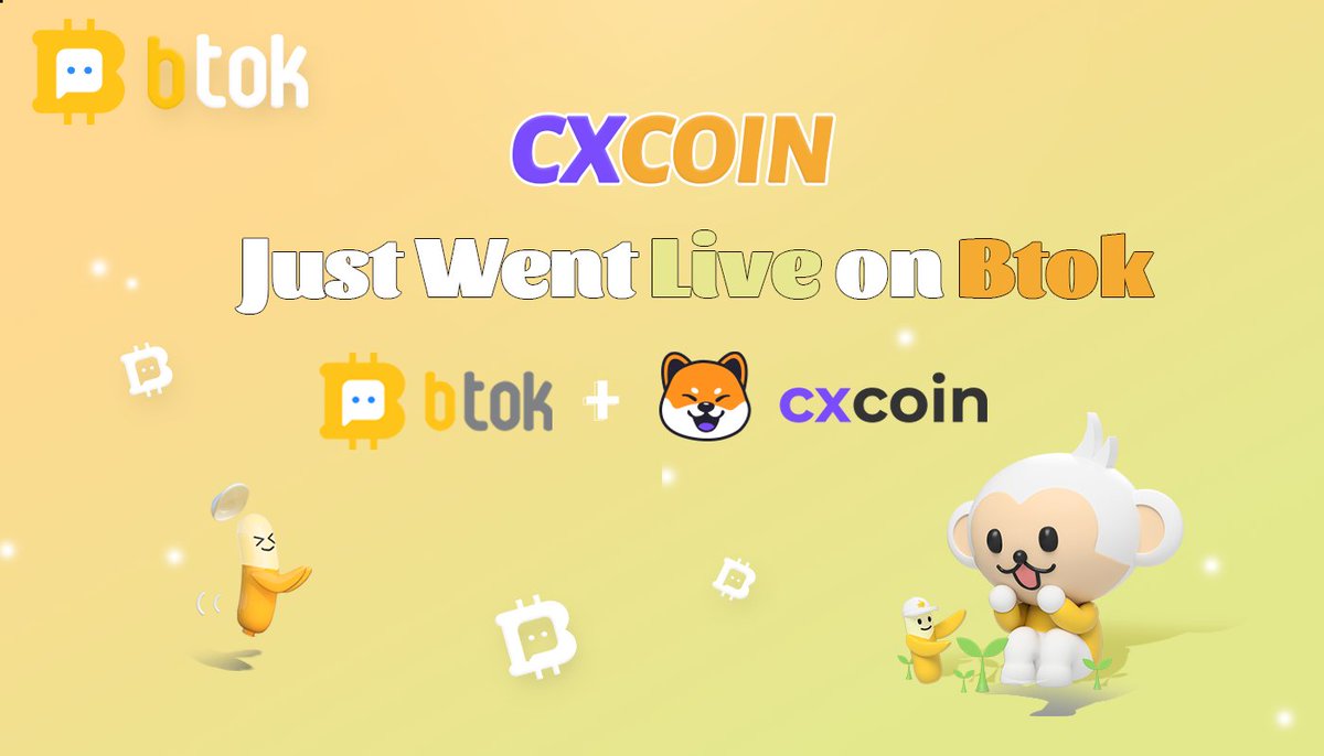 Btok_official's tweet photo. 📢【CXCOIN Just Went live on Btok】
🔗Official Website: https://t.co/C51ethncH0
✅Deposit: 1 BTC
⏰Ads are displayed in Btok's conversation page from July 20th to July 27th.
✅Audit Report: https://t.co/0eYaZAQytZ @CxCoinOfficial #CxCoin#Btok https://t.co/13Qc7M8Wke