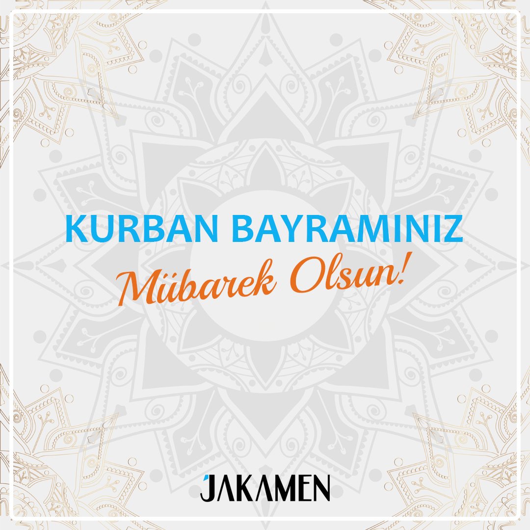 Sevdiklerimizle her günümüz bayram🧡 Gülümsemelerimizle kucaklaştığımız, sağlıklı ve mutlu bir bayram olsun.

#jakamen #kurbanbayramı