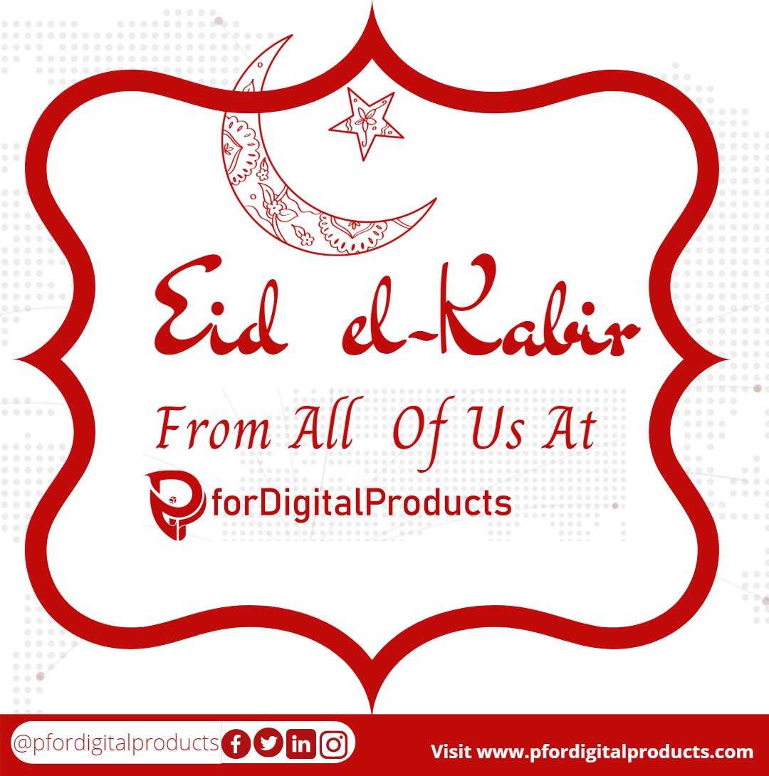 PDiProHQ's tweet photo. PforDigitalProducts wishes Muslims around the world a blessed Eid el-Kabir. 
#EidMubarak #EidAdhaMubarak #eidelkabir https://t.co/Q37p6gfV4P