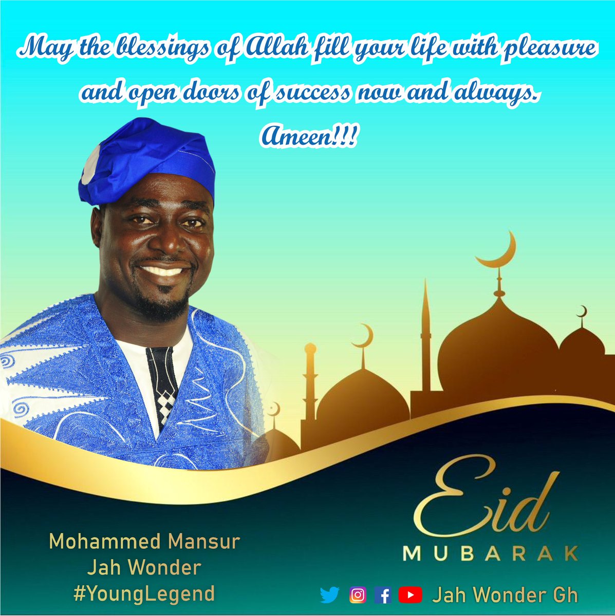jahwondergh's tweet photo. EID MUBARAK 🙏🏾🙏🏾🙏🏾
#eid #eiduladha #eid2021 #actor #lifeofanactor #niceness #justknow #mefaru #jahtheactor #energylord #dynamicactor #kingsolomon #younglegend https://t.co/iCiR687kpw