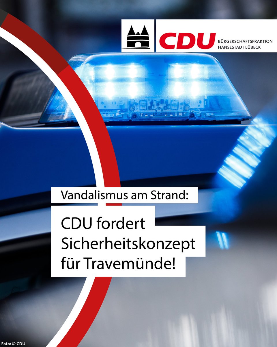 🚨„Travemünde braucht ein neues Sicherheitskonzept“, sagt Jochen Mauritz, CDU-Sprecher für Sicherheit und Ordnung❗️

cdu-fraktion-luebeck.de

#cdufraktionluebeck #cduluebeck #cdu #lübeck #travemünde