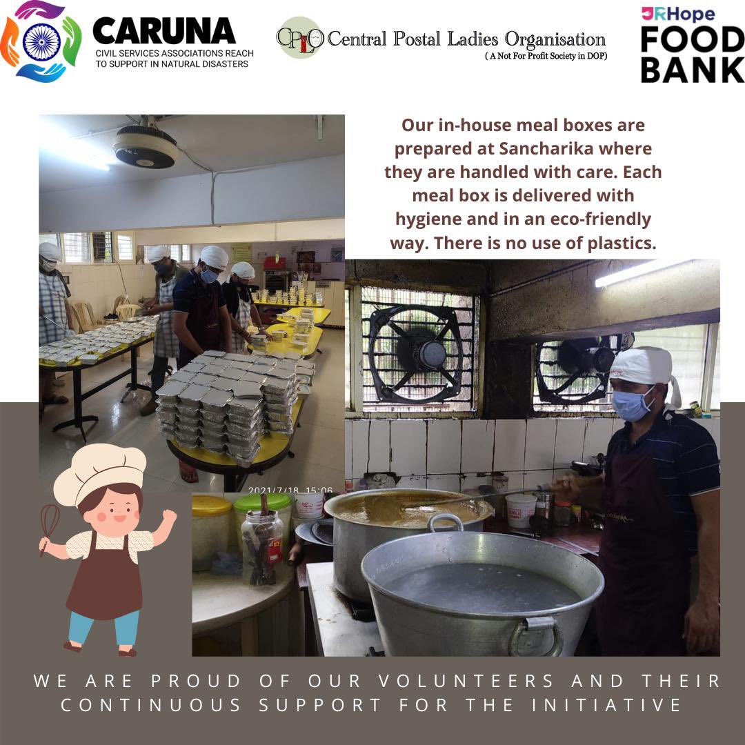 Meal prepared by our in house volunteers at Sancharika. They looked after the urgent request of 500 meals from Khori Village, Haryana on Sunday. We appreciate their consistent support to the initiative. #caruna #carunacplohungerhelpline #support #doante #ngo #donateforacause