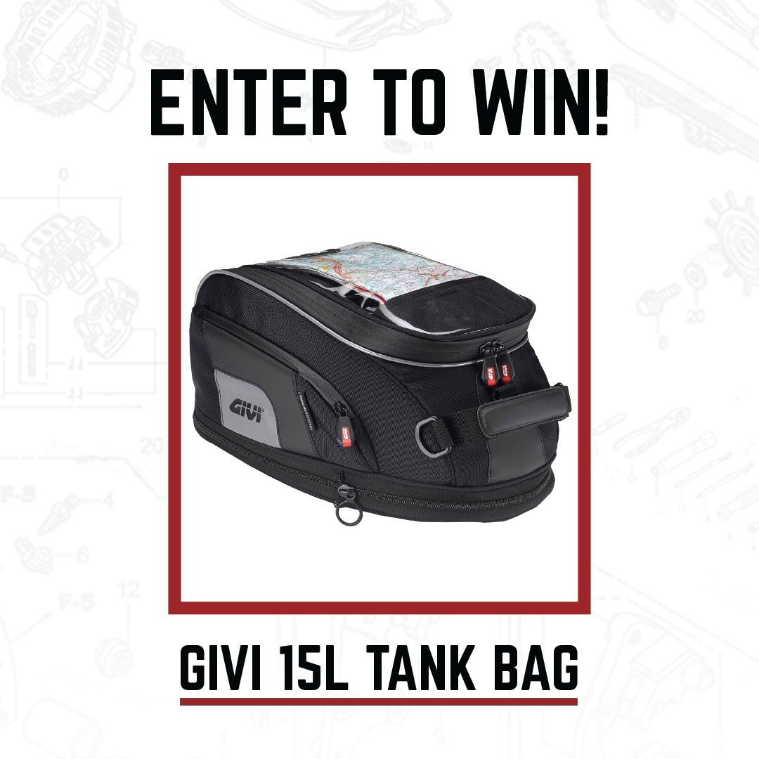partzilla's tweet image. Win a GIVI TankLock tank bag with exact-fit mounting flange. 100 BONUS ENTRIES WITH CODE 🌟GIVI 🌟partzil.la/Givi-TankLock

Expandable, weatherproof, mounts to your gas tank lid with NO STRAPS OR MAGNETS! 

 #Partzilla #Givi #Givitankbag #iconmotorsports #Sena #iconmoto