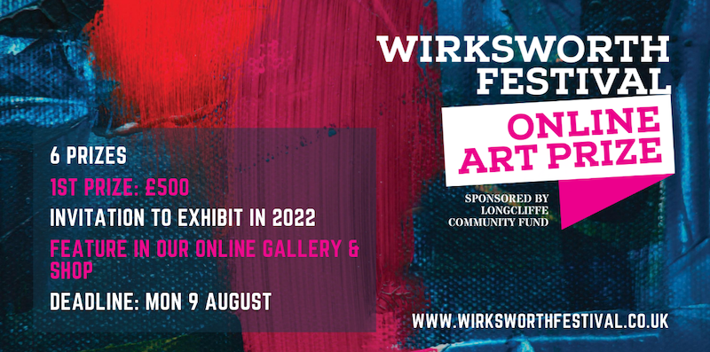 wirksworth_fest's tweet photo. Entries for our Online Art Prize are NOW OPEN 😊
🖌️ 6 prizes
🖌️ Online gallery &amp; shop
🖌️ Chance to exhibit in 2022
More info &amp; entry form here https://t.co/Khsi6Ix4It
#OnlineArtPrize https://t.co/ExhSz3SCgE