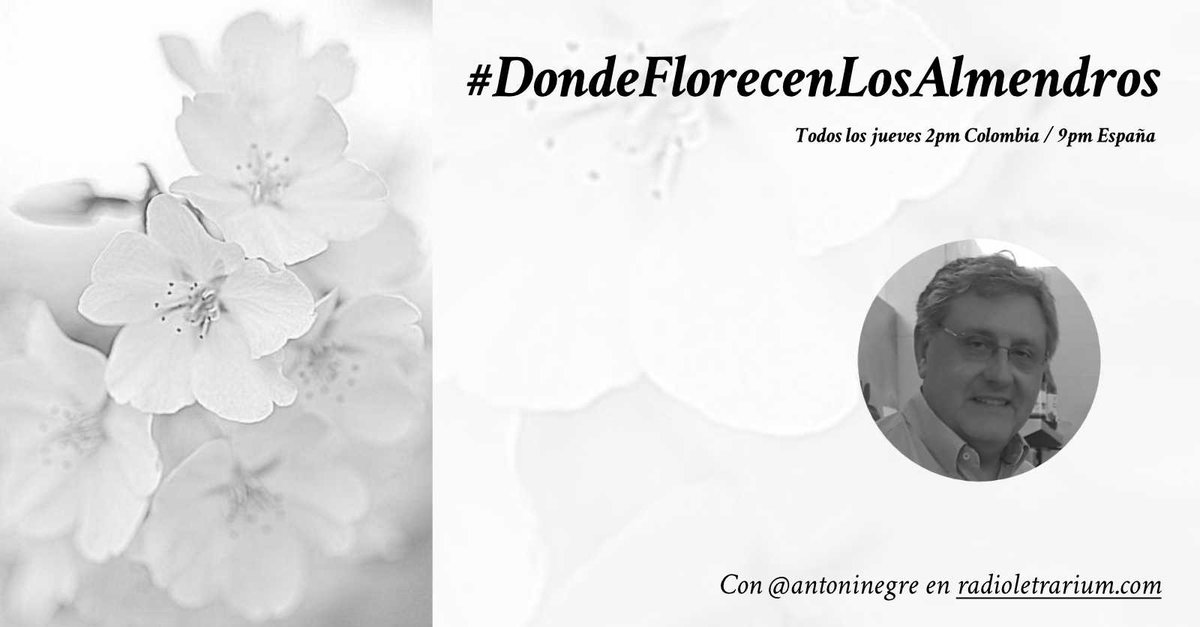 POR RAZONES DE AGENDA EL PROGRAMA #DondeFlorecenLosAlmendros DE ESTA SEMANA SE EMITIRÁ EL JUEVES DÍA 29 DE JULIO DE 2021. 
DISCULPAD LAS MOLESTIAS. 
<a href="/radioletrarium/">🔊 Radio Letrarium</a> <a href="/letrarium/">letrarium ®</a> <a href="/antoninegre/">© Antoni Negre Colmillo</a>