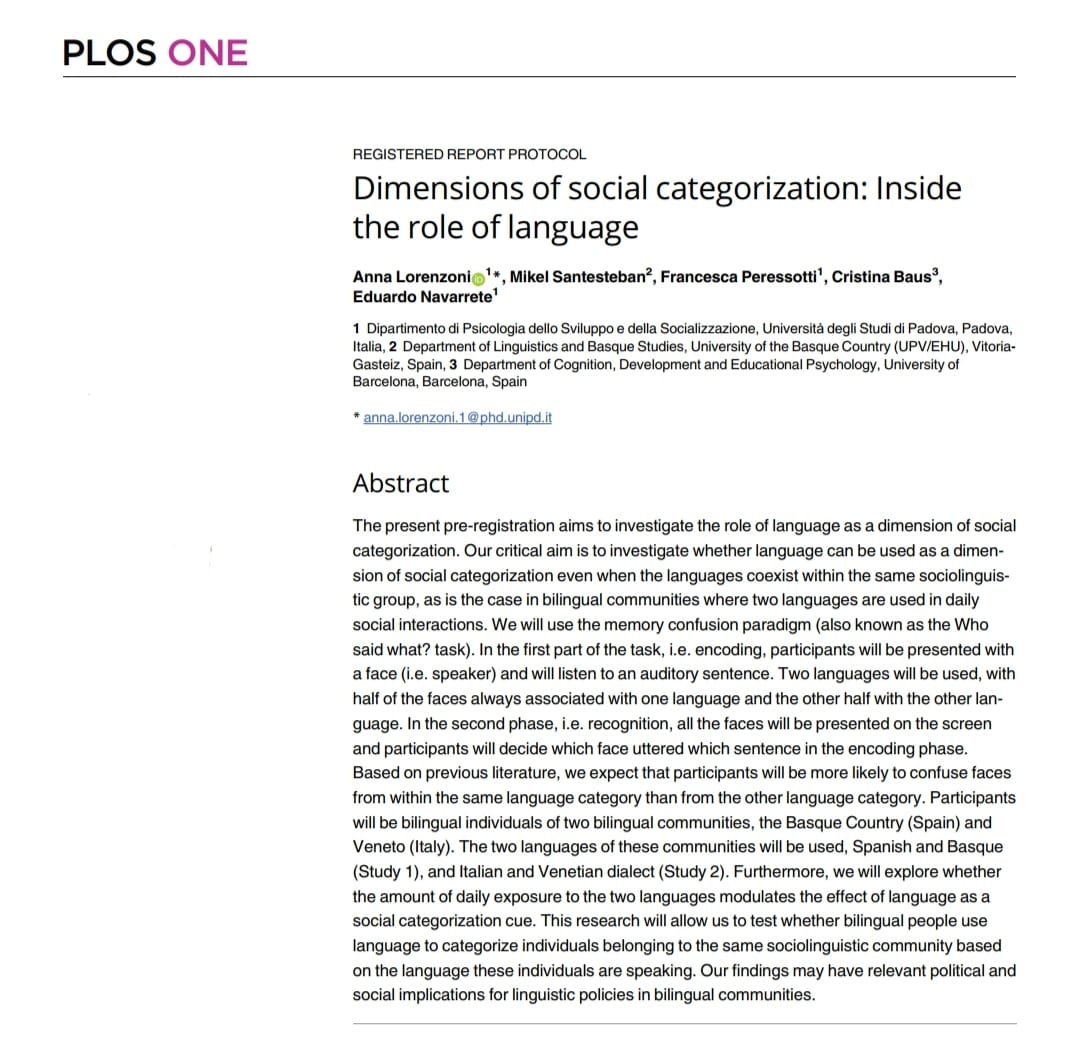 AnnaLorenzoni3's tweet photo. So proud and grateful 🍀
Finally the first part of this pre-registered report protocol is out.
Looking foward to see the results🤞
@ColabLanguage #Language #SocialCategorization #SocialCognition
https://t.co/eV6mfzJ2ls https://t.co/OF4hGtFJYS
