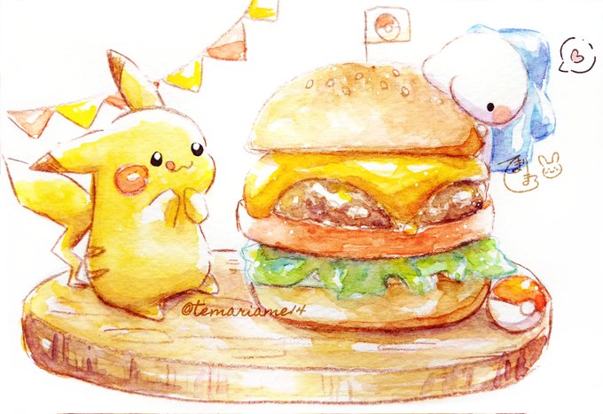 「ハンバーガーの日」のTwitter画像/イラスト(古い順))