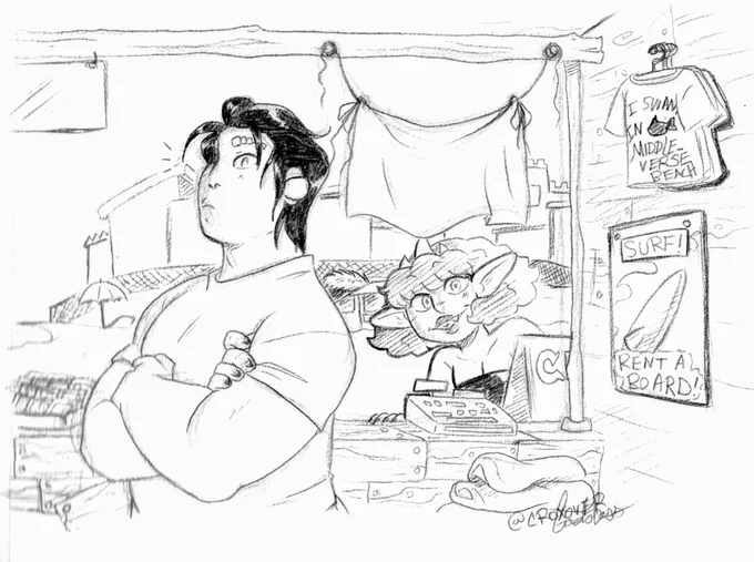 Marcus at his Tourist Gift shop!
#middleversevirginia #OCs #artistsontwitter https://t.co/7FILFIRBBC 