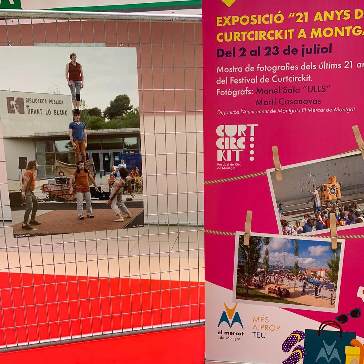 curtcirckit's tweet photo. Fins al 23 de juliol ens trobareu fotografiats a El Mercat de Montgat. 🤩 #curtcirckit21 @Montgat https://t.co/S788i1uCfq