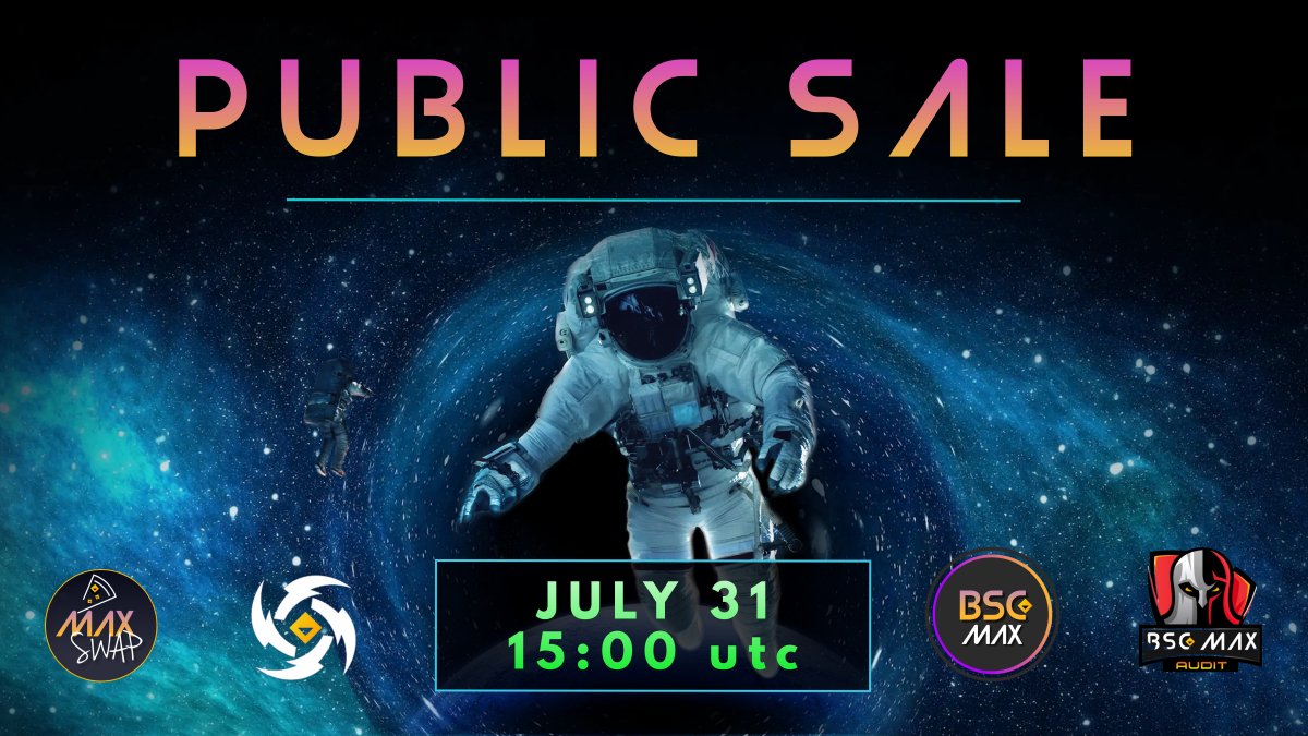 🚀The BSC MAX Public Sale will start

🔥July 31st at 15:00 UTC.⌛️

#publicsale #launchpad #crypto #cryptocurrency