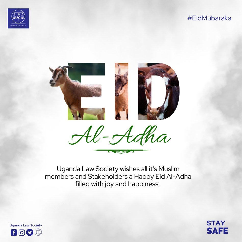 ug_lawsociety's tweet photo. ULS wishes all it's Muslim members and Stakeholders a Happy #EidAlAdha
#UOT https://t.co/HevIk1tDll