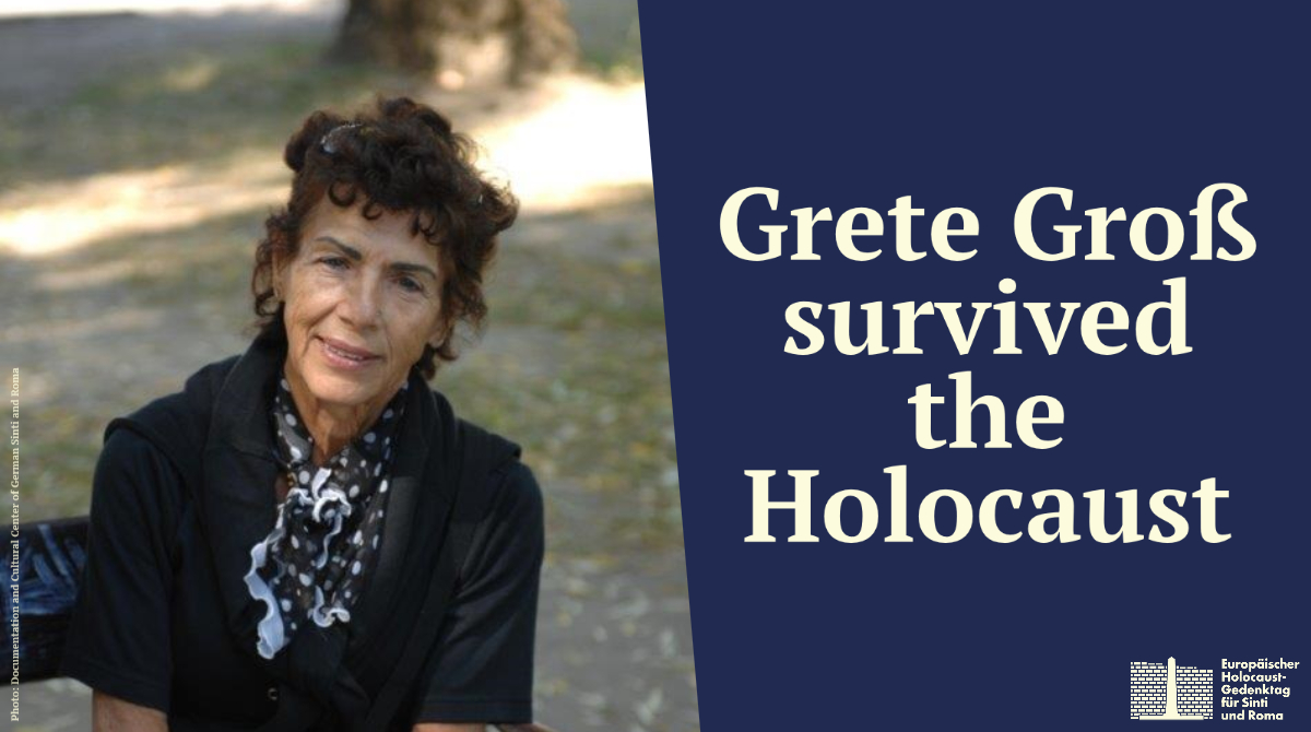 ZR_SintiRoma's tweet photo. Grete Groß was born in 1940 in the #Salzburg #Maxglan concentration camp because her parents were deported there. Her sister Aloisia was murdered in #Auschwitz. The family was able to go later into hiding and thus survived the #Holocaust. #2August #NaBister #BistrenGar https://t.co/ui6FbnVGYb