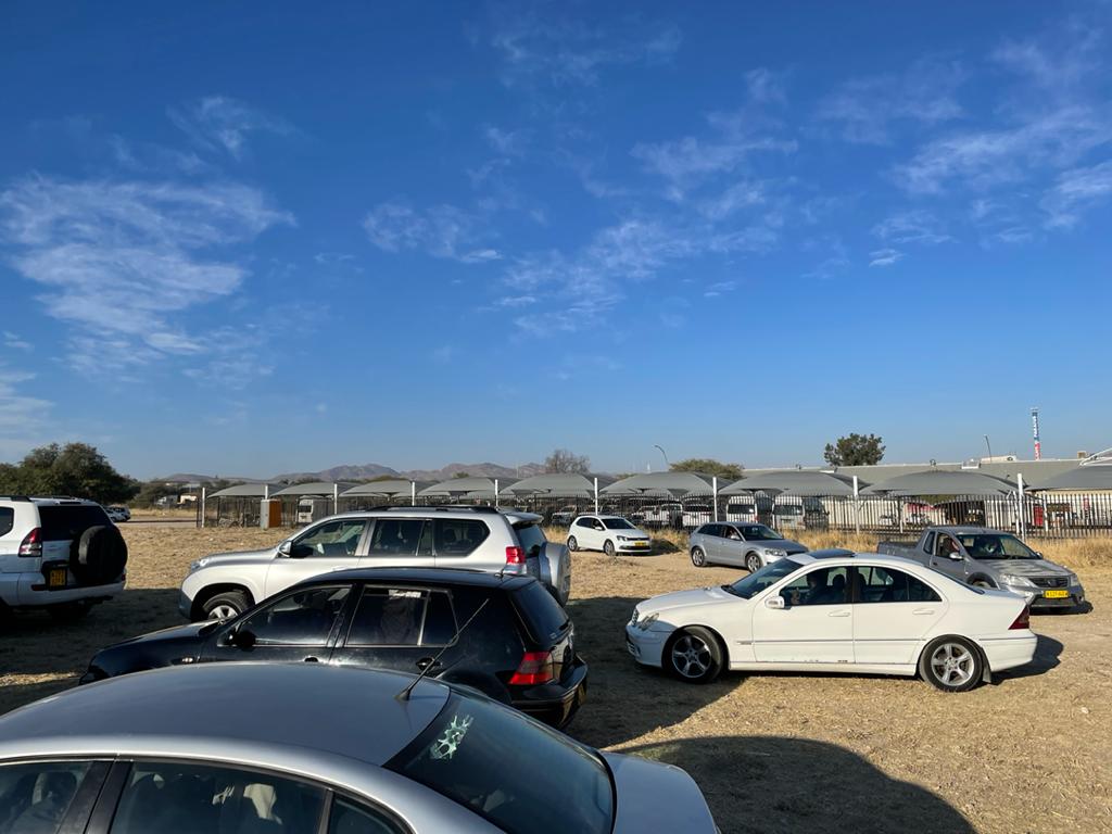 Namibia Future Media News On Twitter Here Are Some Photos Sent To Us By Gondwanalodges Of The Line Of Cars Waiting To Make Use Of The New Drive-through Vaccination Site In Windhoek