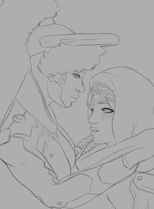 The way I was sketching Pharmercy and then gave up 