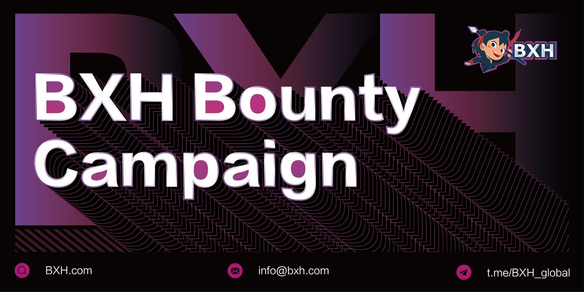 #BXH #airdrop is live now🤖

🎁$2000 $BXH to be distributed among the participants

👉Use our airdrop bot in Telegram t.me/BXH_Airdropbot

🗓️End on July 25

🚀BXH.com will launch on #BinanceSmartChain very soon.

#Airdrops #airdropalert #BSC  #DEX