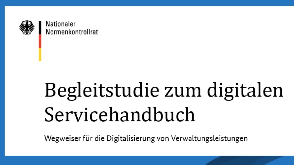 Mit servicehandbuch.de haben wir einen Wegweiser zur digitalen Verwaltungsleistung veröffentlicht. In der Begleitstudie beschreiben wir die Erstellung des Handbuchs und geben Empfehlungen für die Weiterentwicklung und Verbreitung.

Zur Studie 👉 normenkontrollrat.bund.de/nkr-de/aktuell…