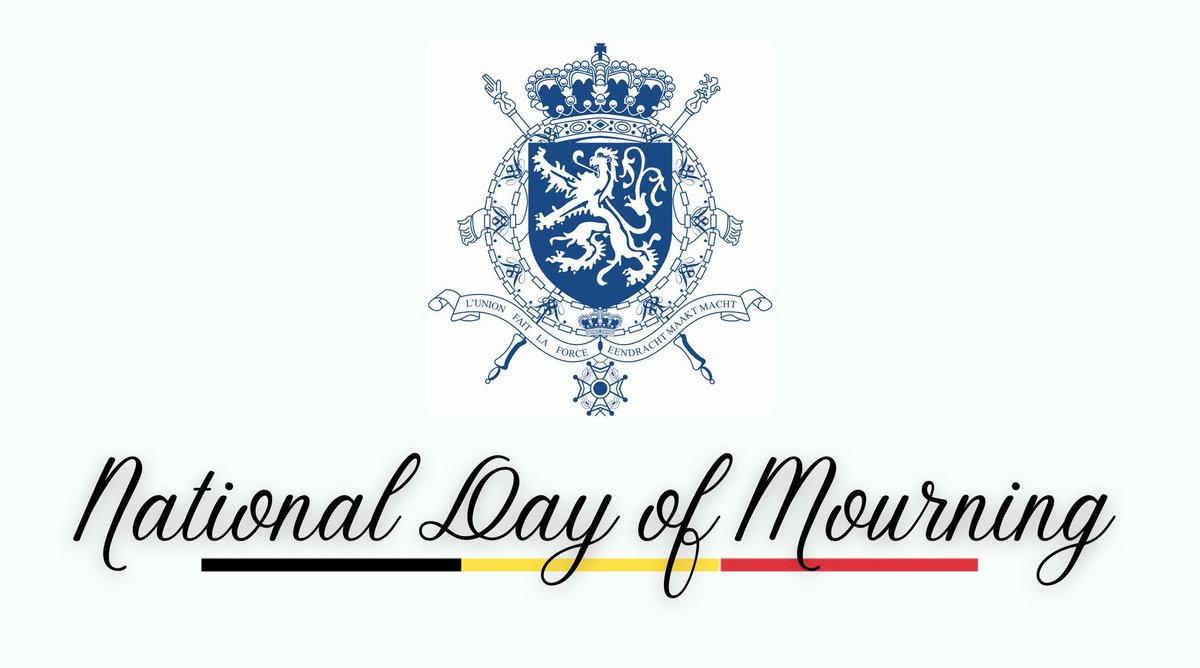 Today #Belgium observes a National Day of Mourning for the victims of the devastating floods that hit last week.

Our thoughts are with everyone who has been affected by the disaster. 

<a href="/BelgiumPretoria/">Belgium in Pretoria🇧🇪</a> will observe a minute of silence at 12.01 today. 🕯