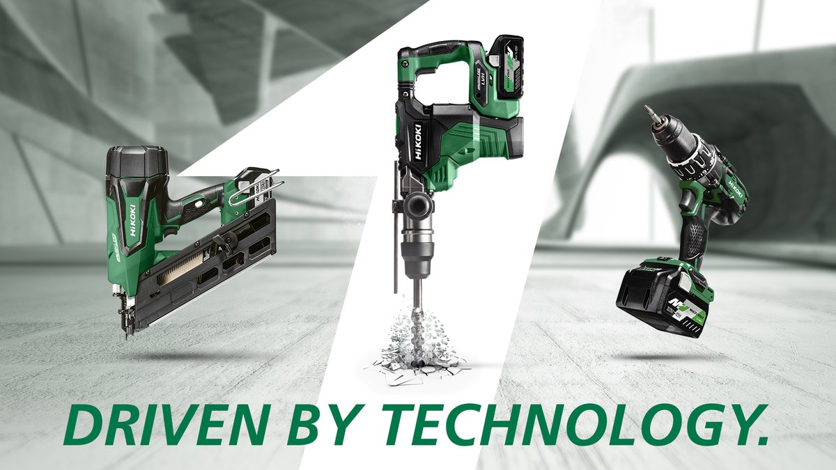 What does #DrivenbyTechnology  mean? It means striving for improvement and putting technology at the center of our efforts. We put over 70 years of expertise into our power tools so that you don't lose your drive whatever task you're tackling today. #HiKOKI #HighPerformance