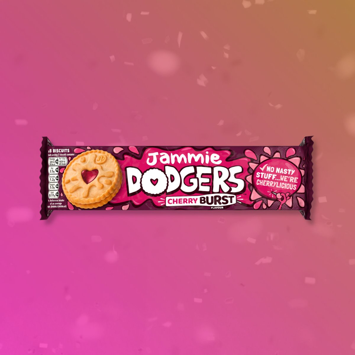Bursting with flavour CHERRY BURST is here 🍒 🙌
 
Bringing on the summer vibes, grab a pack today! Available in Home Bargains, B&amp;M and Farm Foods 💜
