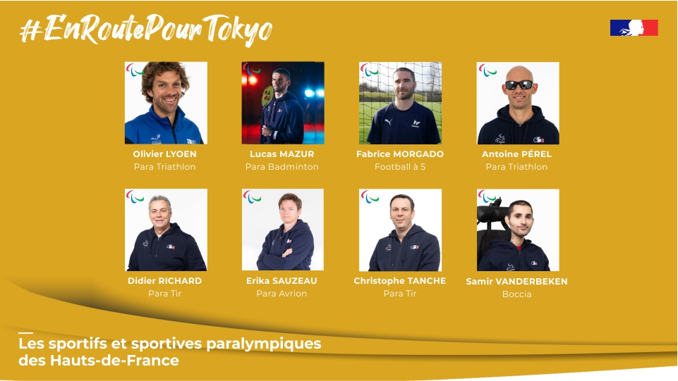 #EnRoutePourTokyo | Soutenons les sportives et sportifs des <a href="/hautsdefrance/">Région Hauts-de-France</a> !💪💙💚 1/3

<a href="/Tokyo2020fr/">#Tokyo2020 en français</a> <a href="/FFAthletisme/">FFAthlétisme</a> <a href="/FFAviron/">Fédération Française d'Aviron</a> <a href="/FF_Boxe/">FFBoxe</a> <a href="/FF_CanoeKayak/">FFCK</a> <a href="/FFCyclisme/">FFC</a> <a href="/FFEquitation/">Fédération Française d'Équitation</a> <a href="/FFF/">FFF</a> <a href="/ffgolf/">Fédération française de golf</a> <a href="/FFHaltero/">FFHM</a> <a href="/FFHandisport/">FFHandisport</a> <a href="/FFNatation/">FFN</a> <a href="/tir_ff/">FFTir</a> <a href="/FFTRI/">FFTRI - Fédération Française de Triathlon</a> <a href="/FFVoile/">FFVoile</a> @FFvolley <a href="/LamblinPhilippe/">Philippe Lamblin</a>