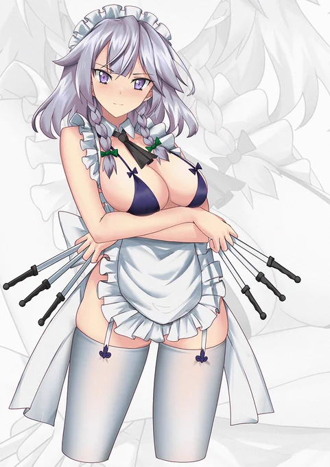 Sakuya commission #東方Project #touhouproject #touhou 