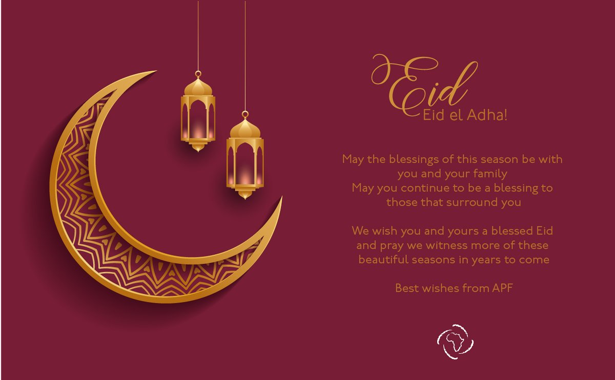 APForg's tweet photo. Happy Eid el Adha! May celebration never cease in our homes #EidAdha #Celebration #apforg https://t.co/KwEDhv01be