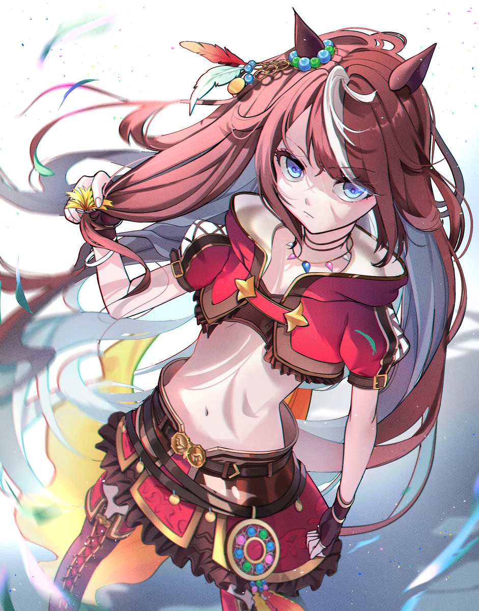 ウマ娘 気合い入れてガチャ引くしかない ウマ娘 イラスト さきまる サンクリ ク06a のイラスト