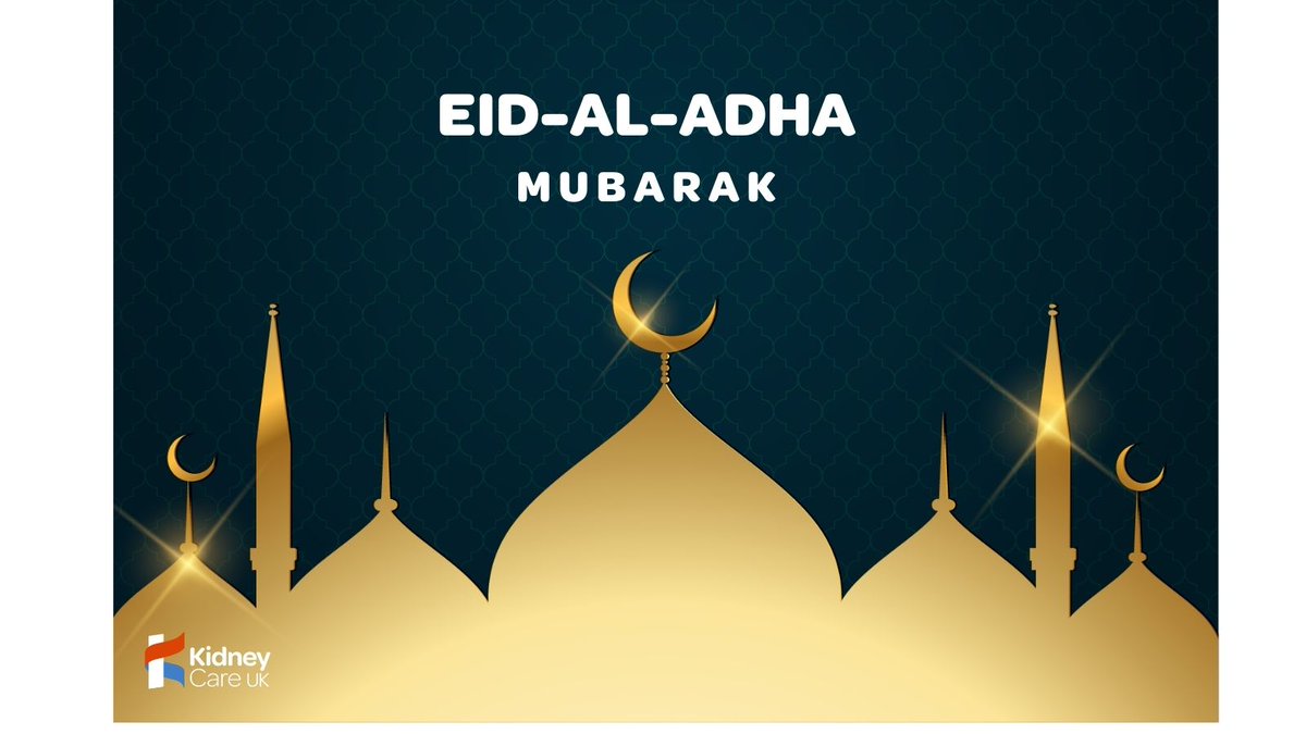 Eid Mubarak for all who are celebrating Eid Al-Adha. Happy Eid-Al-Adha from all of us at Kidney Care UK