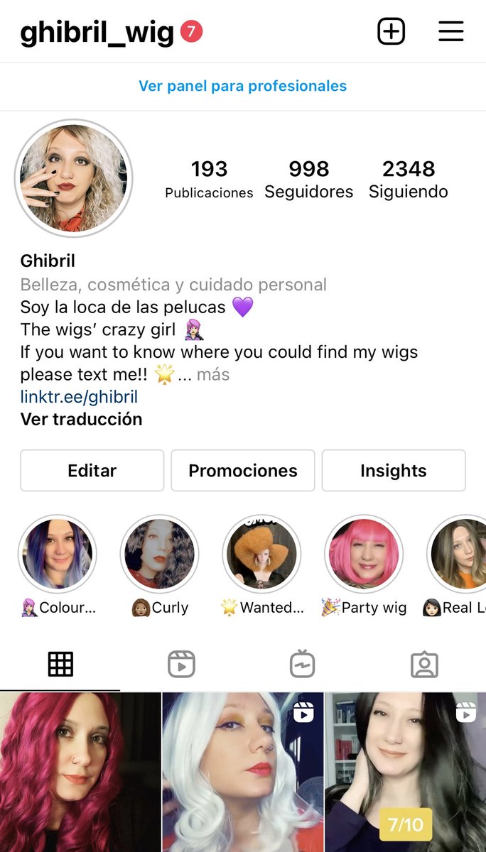 Me queda súper súper poquito para llegar a los 1000 seguidores en mi cuenta de Instagram. ¿Me echáis una mano? RT porque seguro que hay peña que le guste tanto las pelucas como a mi ♥️ instagram.com/ghibril_wig

¡Gracias! 🥰