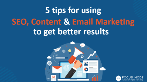 FocusModeCo's tweet photo. [NEW POST] SEO, Content &amp; Email are key for your business. Using them together is a powerful combination. Here are 5 ways to use them to improve your results. #digitalmarketing #seo #contentmarketing #emailmarketing

https://t.co/xn2o2Gu7st https://t.co/5C0Ht42WDi