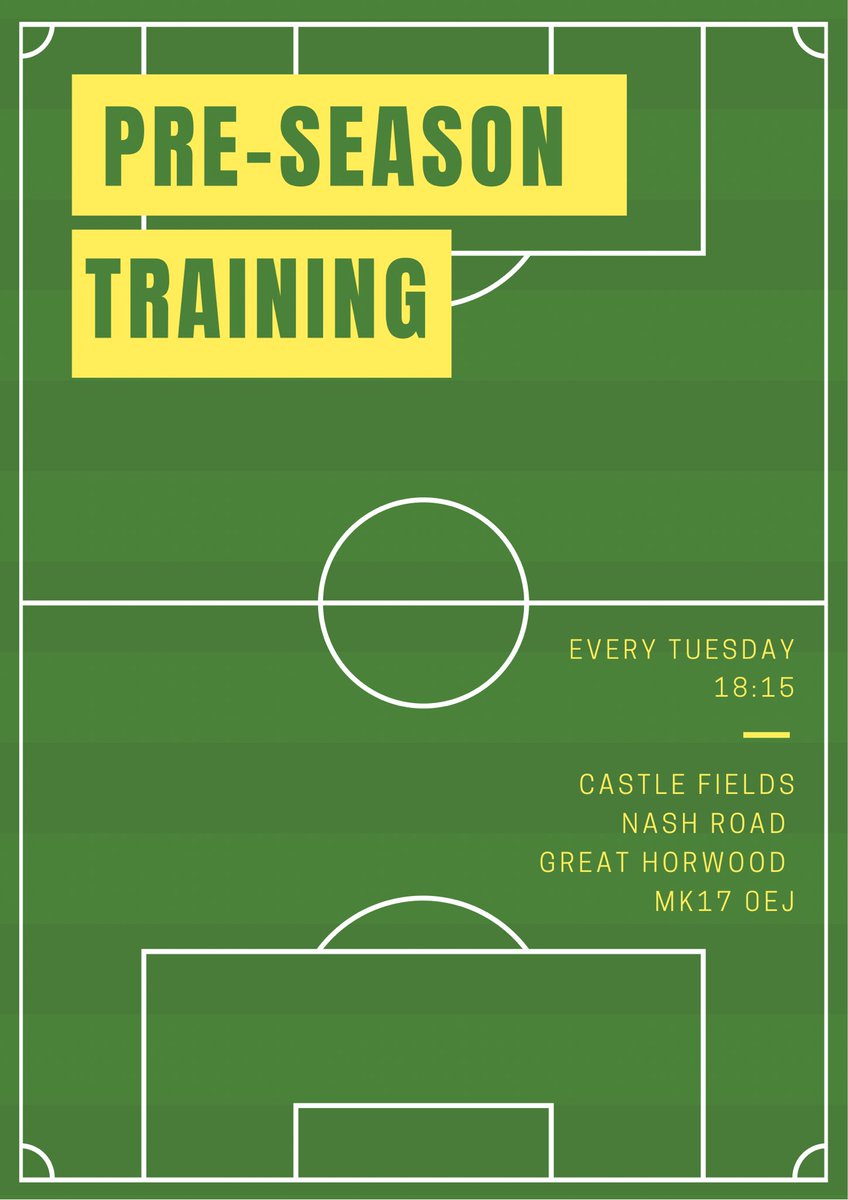 Another Tuesday… another pre season training session⚽️

Tonight is going to be very hot, so make sure you come prepared 🥵 

We always welcome old and new players, from age 16+. Please contact the page for more details on Teams and training!