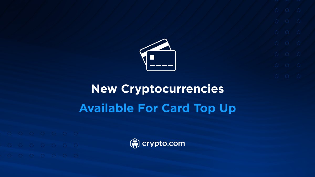 🔔You can now top up your 💳card with $ADA, $DOGE, $LINK, $MATIC, $UNI,  along with 12 other new supported stablecoins and tokens! 🌎Available in  the US, Europe, UK, Canada, Singapore and APAC.
