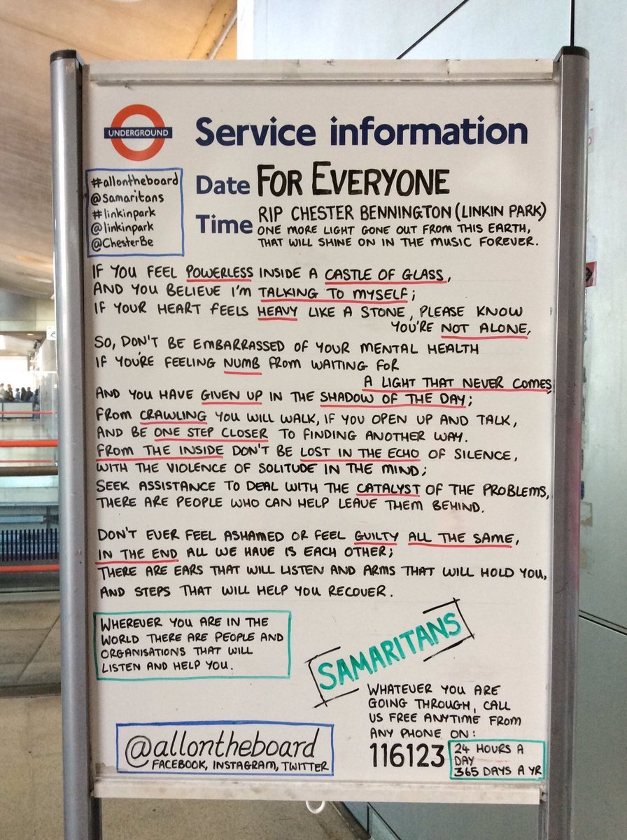allontheboard's tweet photo. Remembering Chester Bennington on the 4th anniversary of his passing. Whatever YOU are going through, please don’t suffer in silence...In The End it does matter. @allontheboard 

#ChesterBennington #LinkinPark 
#RIPChesterBennington #MakeChesterProud https://t.co/SglA1yMZIO