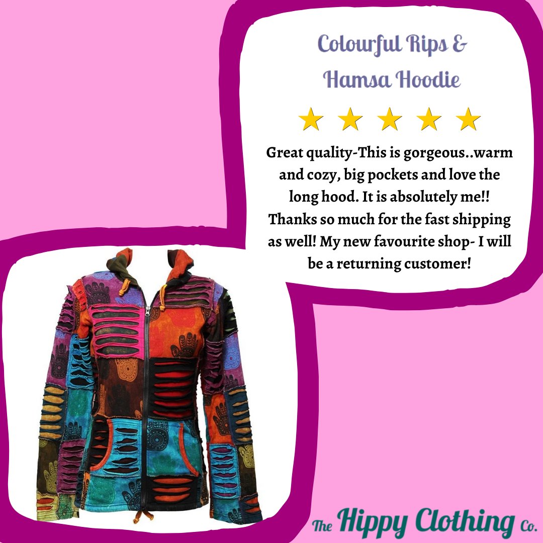 Mrs H, we appreciate your kind words. This Colourful Rips &amp; Hamsa Hoodie will be the jazziest piece in your wardrobe. 🎟️

Shop the look via the Women's New In section and via our Insta shop

#fashion #style #fashionista #ootd