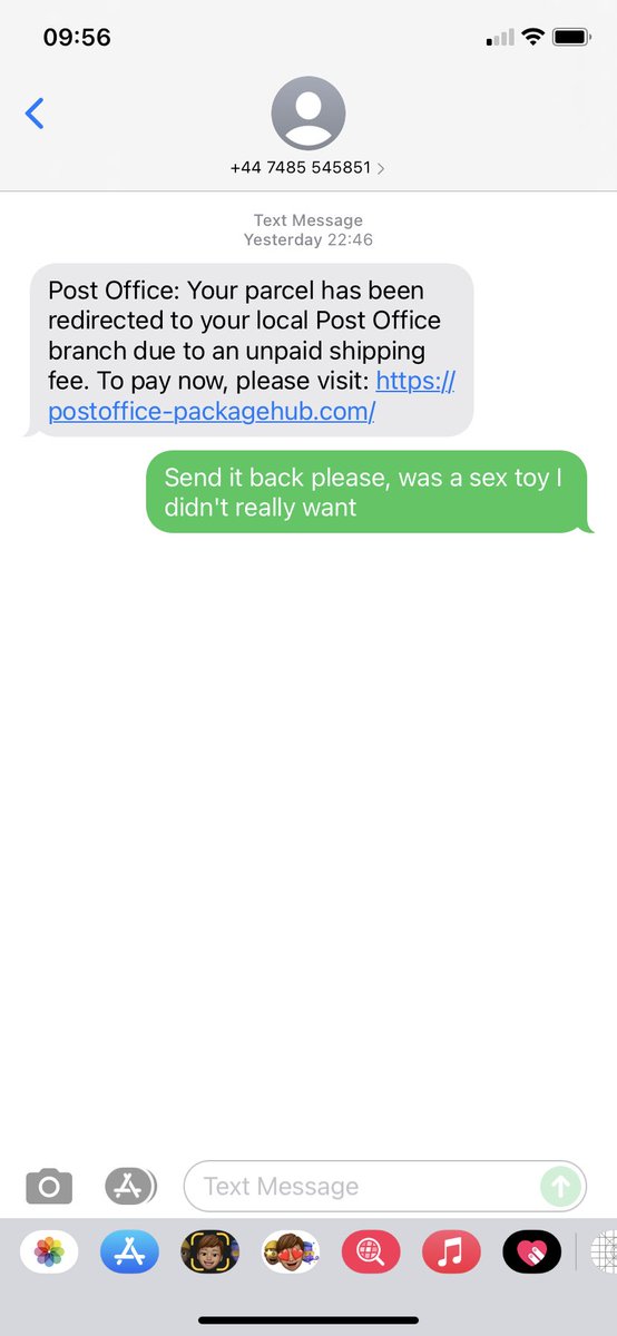 5napper's tweet image. Love replying to the scammers #scam #HSBC #royalmail they must think I’m stupid lol