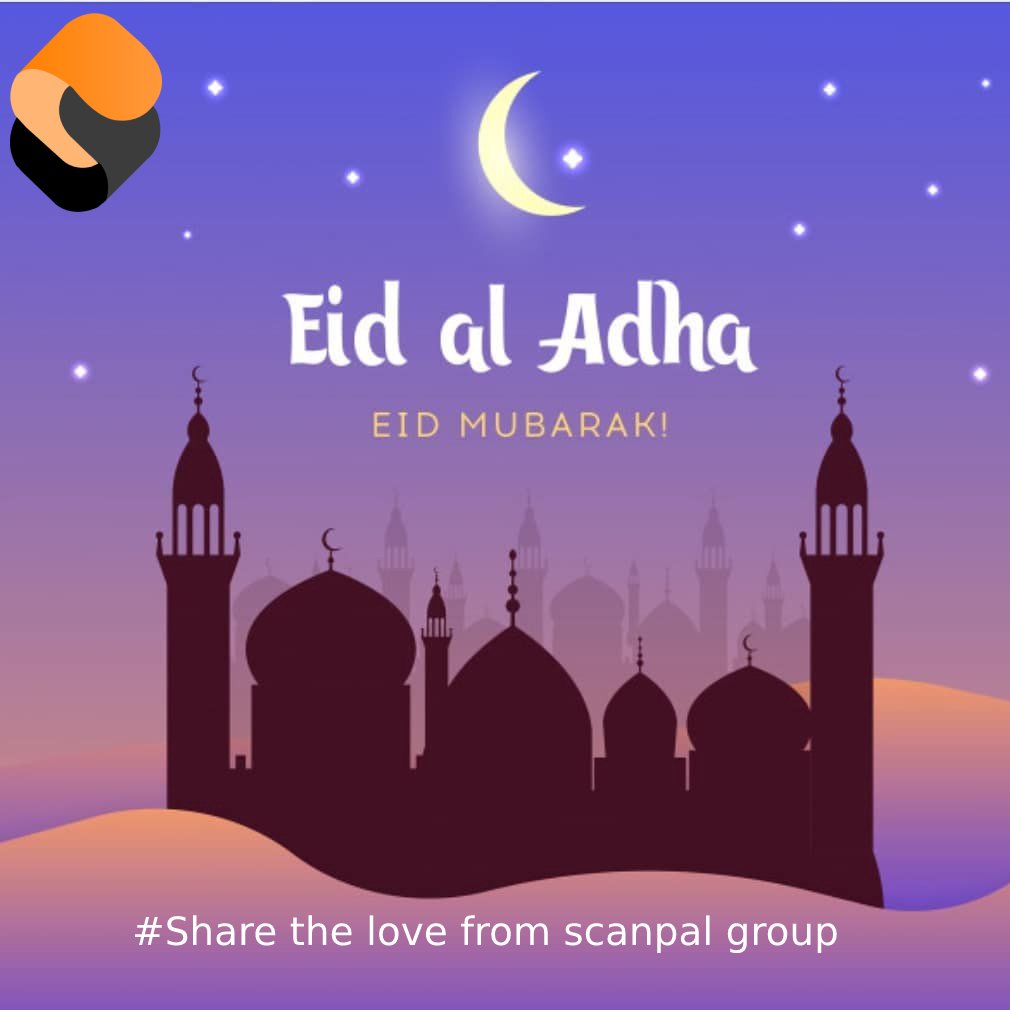 Scanpal2's tweet photo. Share the love and spend time with those you love. Happy Eid https://t.co/n0uUYPTHDm