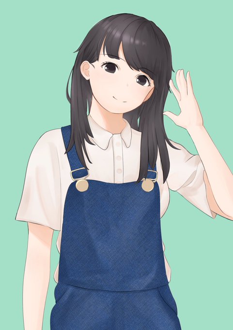 オーバーオール女子のtwitterイラスト検索結果