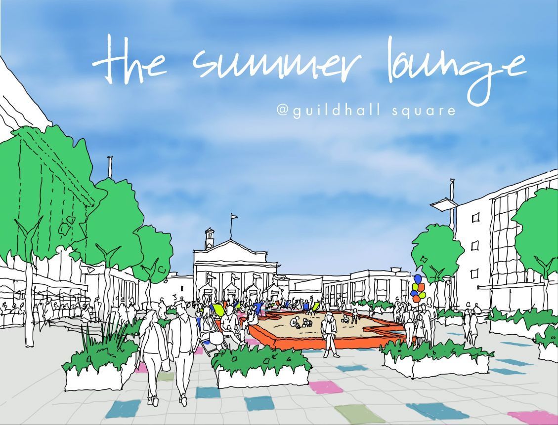 Later this week, we will be activating a section of Guildhall Square with deckchairs, planters, and a large sandpit to create the Southampton Summer Lounge giving visitors a new place to relax and enjoy the venues in the Cultural Quarter. Keep your eyes peeled for more!