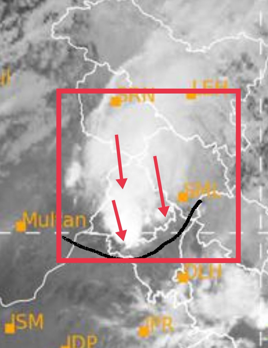 allindiaweather's tweet photo. Deep convective system approaching south #panjab ; heavy rain likely over #Jalandhar #Ludhiana #moaga #malerkotla #chandigarh #bathinda #kaithal #tohana and parts of north #Rajasthan in next 4-6 hours.
Image : IMD https://t.co/tHfx3O7eHx