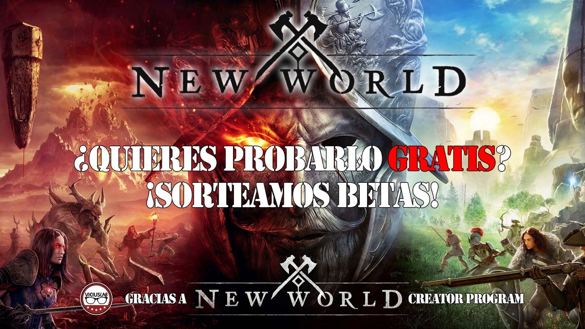 La beta cerrada de NEW WORLD comienza hoy y gracias a su programa de creadores tenemos unas betas para sortear. Dale RT y Follow para participar. Mañana diré el ganador. Uníos a la Batalla por el Nuevo MUNDO! <a href="/playnewworld/">New World: Aeternum</a>
 #PlayNewWorld #BFNW