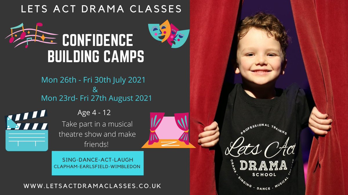 Last chance to book our amazing confidence building camps in SW19!Jungle book inspired for ages 4-8 lets-act.class4kids.co.uk/camp/41&amp; school of rock inspired for 6 -10 yrs lets-act.class4kids.co.uk/camp/40 <a href="/WimbledonKids/">Wimbledon Kids</a> <a href="/WimbledonMums/">Wimbledon Mums</a> <a href="/WimbledonScene/">Wimbledon Scene</a> <a href="/WimbledonHigh/">Wimbledon High</a> <a href="/WimbledonNewsie/">Wimbledon Newsie</a> <a href="/WimbledonNews/">Wimbledon Times</a>