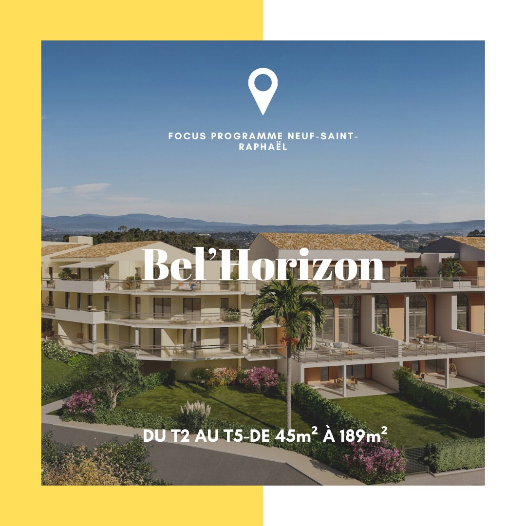 SphereImmo's tweet photo. Découvrez notre programme "Bel’Horizon" :
- Situé à Saint-Raphaël
- Dans un environnement naturel préservé 
- À proximité des commerces et écoles 
- Des logements avec terrasses offrant un panorama exceptionnel 

🖥 https://t.co/EOwrunMzRv

#investissementimmo #saintraphael https://t.co/5Nall4zgiw