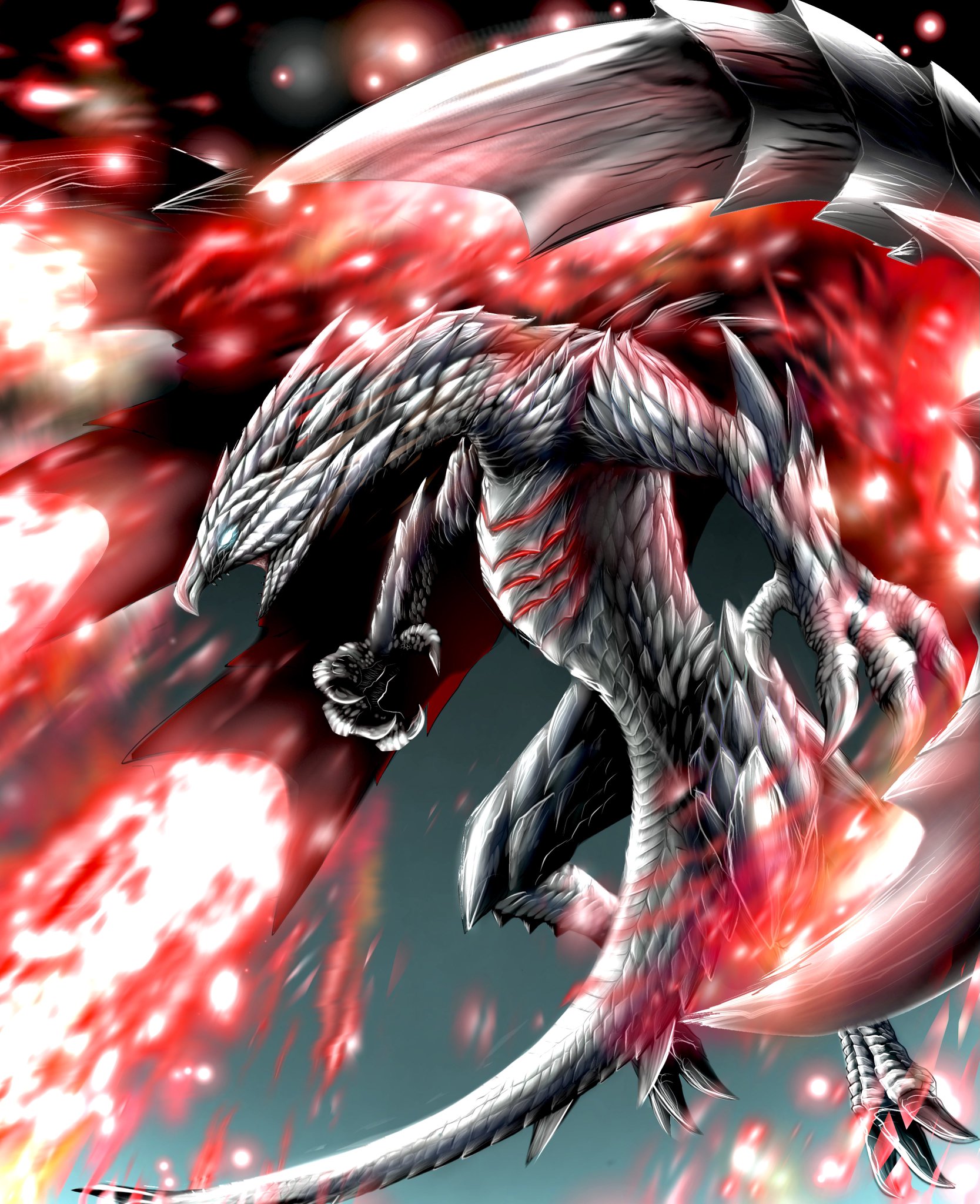 モンスターハンターライズラギアクルス　バルファルク　 油絵 モンハン #モンハン部 #rise #monsterhunter #イラスト