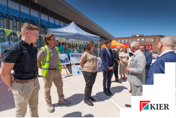 kierconstruct's tweet image. So pleased to welcome His Royal Highness The Prince of Wales to the new Exeter Bus Station yesterday. We were delighted to work with schools from across Exeter, assisted by @ExeterCrafts hub, to make bunting for the royal visit.

#SCFvalues #loveconstruction