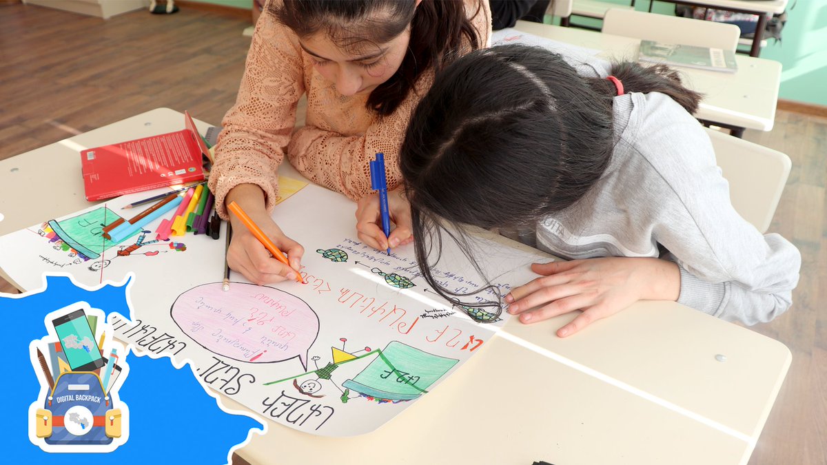 TeachForArmenia's tweet photo. ๐We believe that communities in #Armenia & #Artsakh are full of infinite possibilities & our students have the power to unlock them! Using tablets, students participate in our Change-Based Learning to design & lead #CommunityImpactProjects. Donate: https://t.co/Rux0YFN1xX https://t.co/iTdTxH4eNN