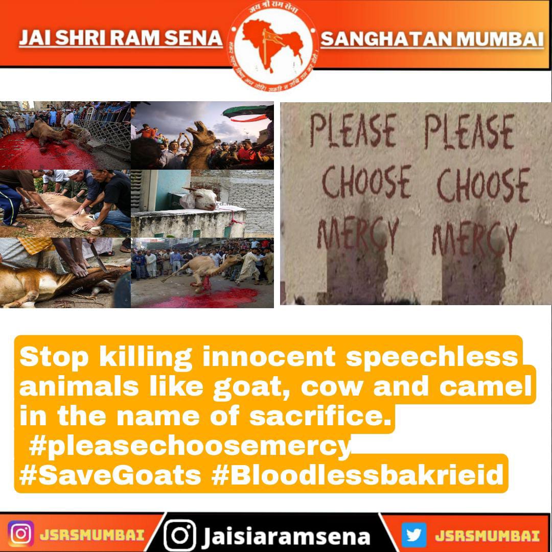 Festival means joy &amp; happiness.

Don't Kill Animals

#SaveGoats
#बकरे_को_छोड़_दो
