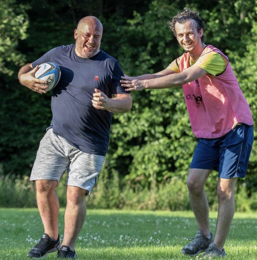 RRUFCCC's tweet photo. Some pictures from our first walking rugby last night. Be sure to join us next week! Thank you to Wainwright Beer for sponsoring 🚶🏻‍♂️🏉 https://t.co/3WpTAWhyve