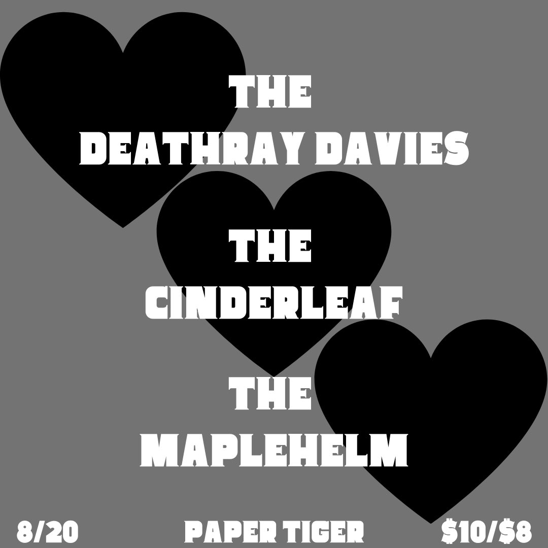 We’re officially one month away from this ass-kicker of a rock’n’roll show. Let’s all roll out on 8/20!