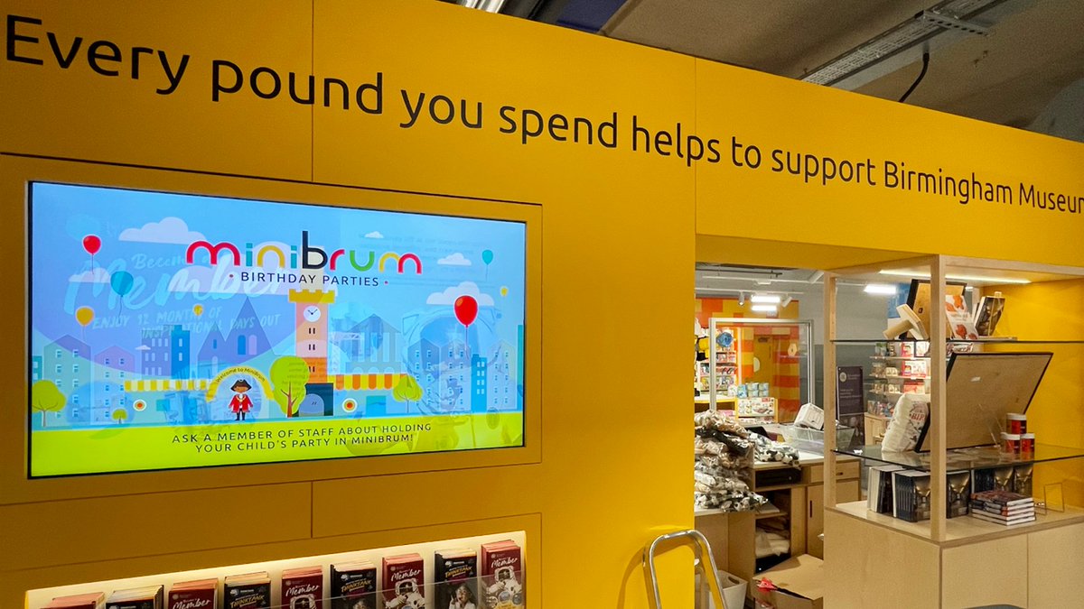 Signagelive's tweet image. Due to our versatile range of Apps and #digitalsignage CMS features @Signagelive was selected to enhance the customer experience at Birmingham Museums Trust @thinktankmuseum signagelive.com/signagelive-pr…