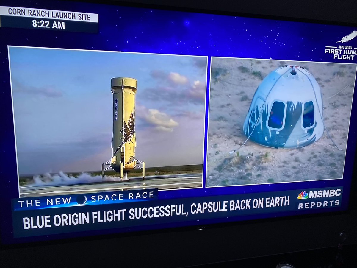 Congratulations to all at Blue Origin. Nicely done!